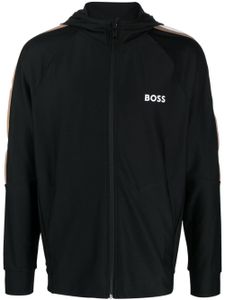 BOSS veste à logo imprimé - Noir