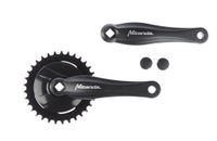 Miranda beta 1 crankstel met disc 92mm 33t 3/32" zwart