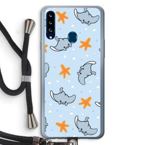 Manta: Samsung Galaxy A20s Transparant Hoesje met koord