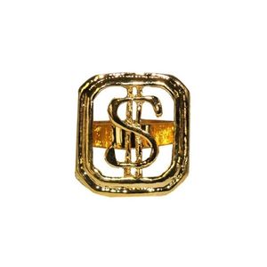 Carnaval/verkleed spullen - Gouden dollar ring verstelbaar - Verkleedsieraden
