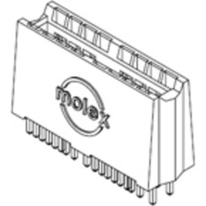 Molex 457190004 Female behuizing (board) Inhoud: 1 stuk(s)