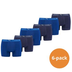 Puma Sport Boxershorts Katoen 6-pack Blauw-XL