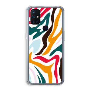 Colored Zebra: OnePlus Nord N10 5G Transparant Hoesje