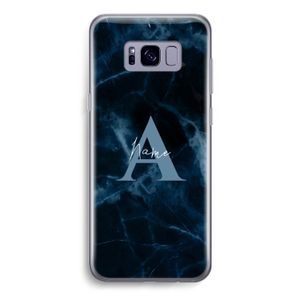 Midnight Marble: Samsung Galaxy S8 Transparant Hoesje