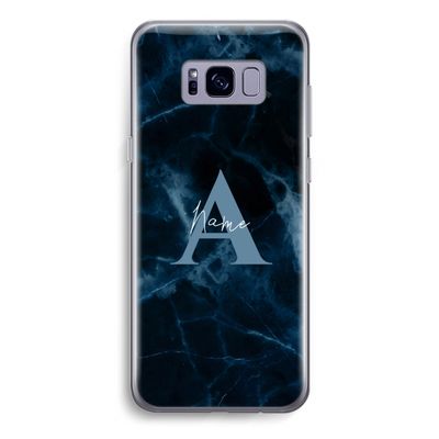 Midnight Marble: Samsung Galaxy S8 Transparant Hoesje