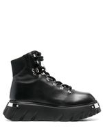 Love Moschino bottines à lacets - Noir