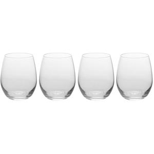 Drinkglazen set Luxe - Sapglazen/waterglazen - 4x stuks - 390 ml