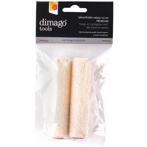 4x Dimago lakrollen velours 10 cm