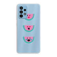 Smiley watermeloen: Samsung Galaxy A52 Transparant Hoesje