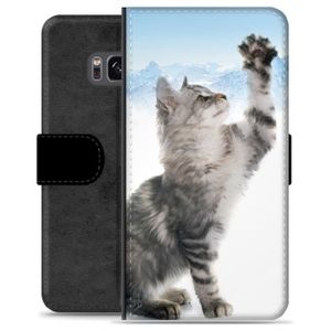 Samsung Galaxy S8+ Premium Portemonnee Hoesje - Kat