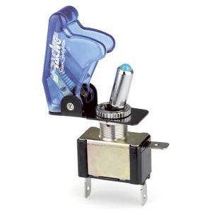 Simoni Racing Baby Go Schakelaar - Blauw Transparant + Blauwe LED - 12V/20Amp SRISR1BTLB