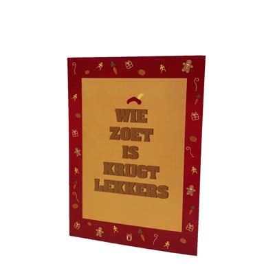 'Wie zoet is krijgt lekkers - Ansichtkaart' kopen? | FOR YOU GIFTS