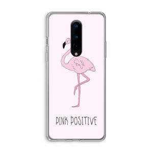 Pink positive: OnePlus 8 Transparant Hoesje