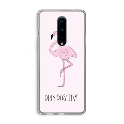 Pink positive: OnePlus 8 Transparant Hoesje