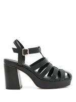 Sarah Chofakian sandales Fleure 70 mm en cuir - Noir - thumbnail