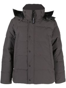 Canada Goose parka matelassée Wyndham à capuche - Gris