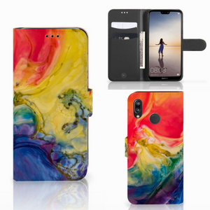 Hoesje Huawei P20 Lite Watercolor Dark