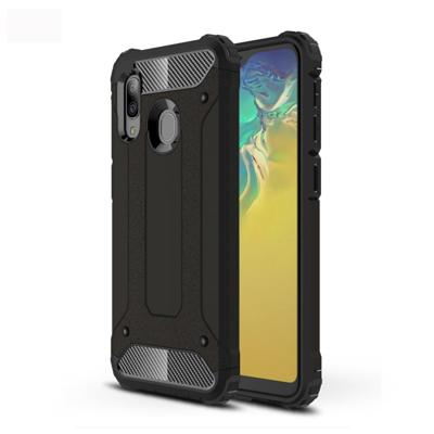 Magic Armor TPU + PC combinatie geval voor Galaxy A20e (zwart)