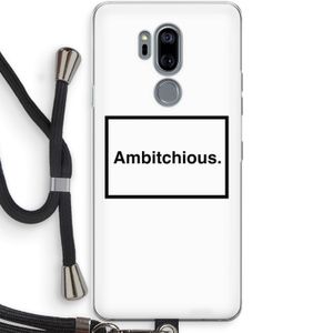 Ambitchious: LG G7 Thinq Transparant Hoesje met koord