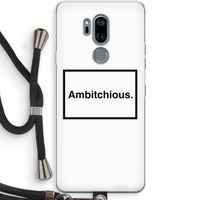 Ambitchious: LG G7 Thinq Transparant Hoesje met koord