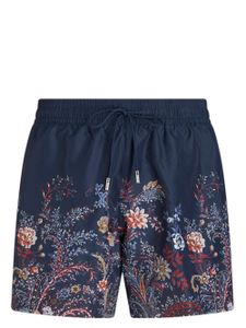 ETRO short de bain à fleurs - Bleu