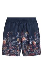 ETRO short de bain à fleurs - Bleu - thumbnail