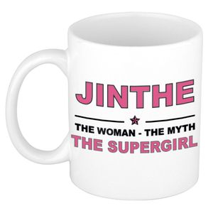 Jinthe The woman, The myth the supergirl cadeau koffie mok / thee beker 300 ml