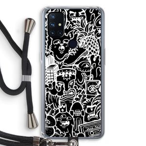 Vexx Black Mixtape: OnePlus Nord N10 5G Transparant Hoesje met koord