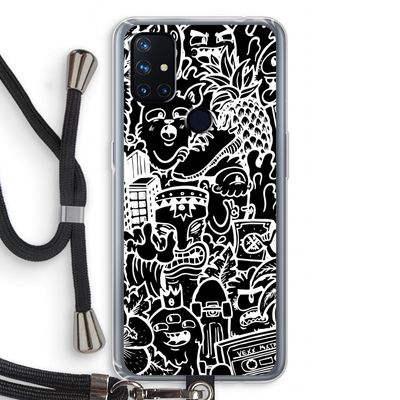 Vexx Black Mixtape: OnePlus Nord N10 5G Transparant Hoesje met koord