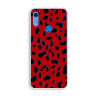 Red Leopard: Huawei Y6s Transparant Hoesje