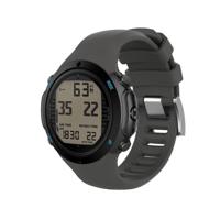 Slimme horloge siliconen polsband horlogeband voor Suunto D6i (grijs)