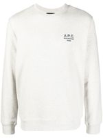 A.P.C. sweat à logo imprimé - Gris