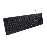 Toetsenbord V7 KU350ES Zwart Qwerty Spaans