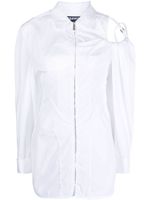 Jacquemus robe-chemise Galliga asymétrique - Blanc