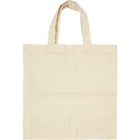 Creativ Company Draagtas , afm 27,5x30 cm, 135 gr, licht naturel, 5 stuk/ 1 doos