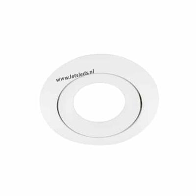 LED lamp armatuur rond WIT kantelbaar