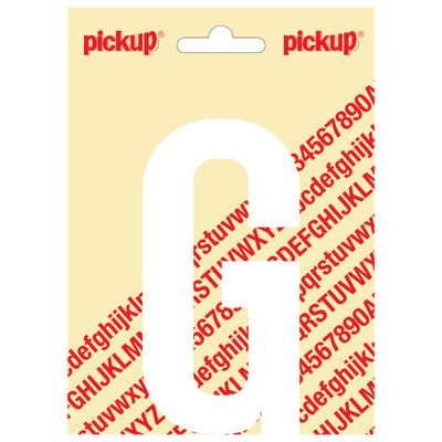 Plakletter Nobel 120mm wit G