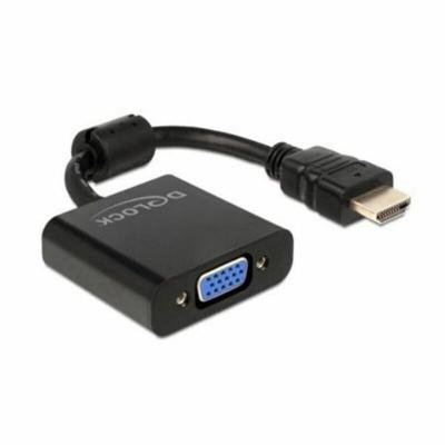 Adapter HDMI naar VGA DELOCK 65512 Zwart