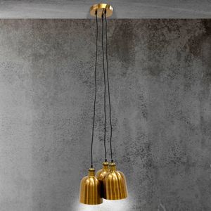 Limineo Hanglamp Goud - 3 kappen - 100 cm