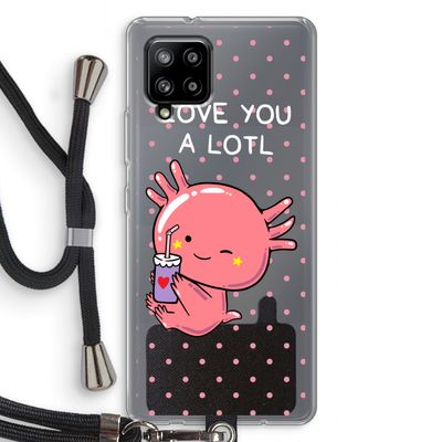 Love You A Lotl: Samsung Galaxy A42 5G Transparant Hoesje met koord