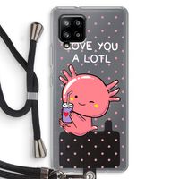 Love You A Lotl: Samsung Galaxy A42 5G Transparant Hoesje met koord