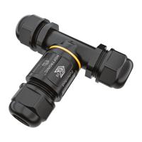 Kabelverbinder - T-vorm - IP68 waterdicht - Waterdichte connector - Voor 2 en 3 aderige kabels (4-11mm)