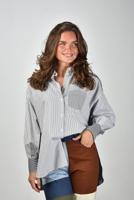 Academia blouse Giorgina Patch 75D5P-020 riga nero