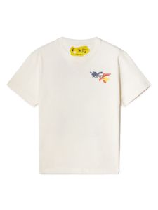 Off-White Kids t-shirt à logo Arrow Camou imprimé - Blanc