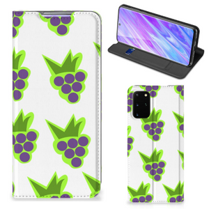 Samsung Galaxy S20 Plus Flip Style Cover Druiven