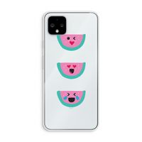 Smiley watermeloen: Pixel 4 XL Transparant Hoesje