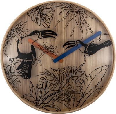 NeXtime ne-3230 wandklok tropica ø40 hout