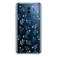 Small white flowers: Huawei Mate 10 Pro Transparant Hoesje - thumbnail