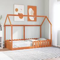 Bedhuis wasbruin massief grenenhout 90x190 cm Bedhuis wasbruin massief grenenhout 90x190 cm