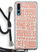 Marrakech Pink: Huawei P20 Pro Transparant Hoesje met koord Marrakech Pink: Huawei P20 Pro Transparant Hoesje met koord